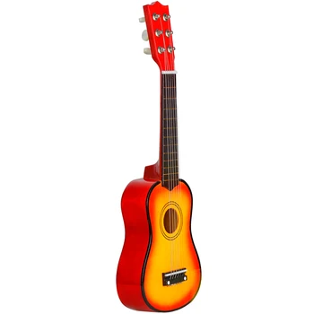 

21 Inch Folk Acoustic Guitar Beginner Music Instrument 6-String Guitar For Home School Kids Music Class Supplies For Children