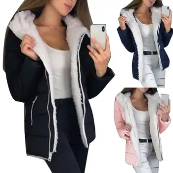

Solid Coat Women Autumn Spring Wide Lapel Loose Warm jacket Outwear Female Casual Jumper Ladies Loose Blend Standard Coat Ladies