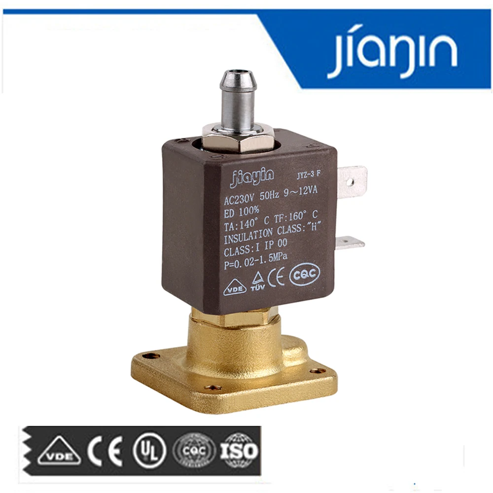 JYZ-3Z 2/3 способ 1,5 мм плоский фланец 1.5MPa Первый Проводящий магнитный клапан вода газ Паровой электромагнитный клапан