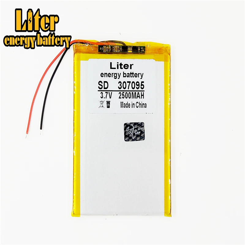 battery 307095 3.7V 2500mAh Lithium polymer Battery with Protection Board For Tablet PC U25GT