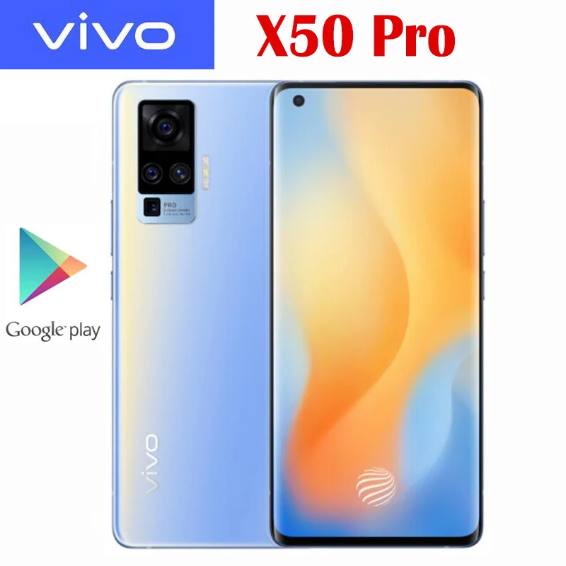 Оригинальный Официальный чехол для VIVO X50 Pro 5G сотовый телефон Snapdragon 76 NFC 33 Вт