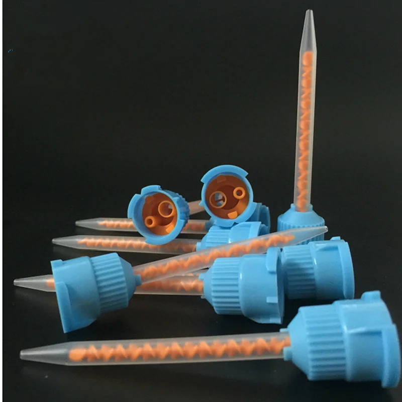 

50 pcs Dental Materials Temporary Crown Resin Mixing Tube Disposable Temporary Crown Resin Mixing Tips 10:1