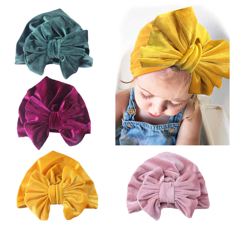 Baby Headband Cotton baby hat Infant Turban Knot Headbands Accessories Faixa Cabelo Para Bebe Head Wrap Headwear Girls Beanie