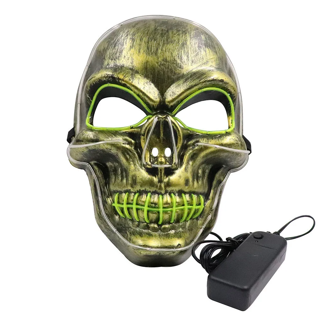 halloween mask abs glowing mask cosplay sound reac