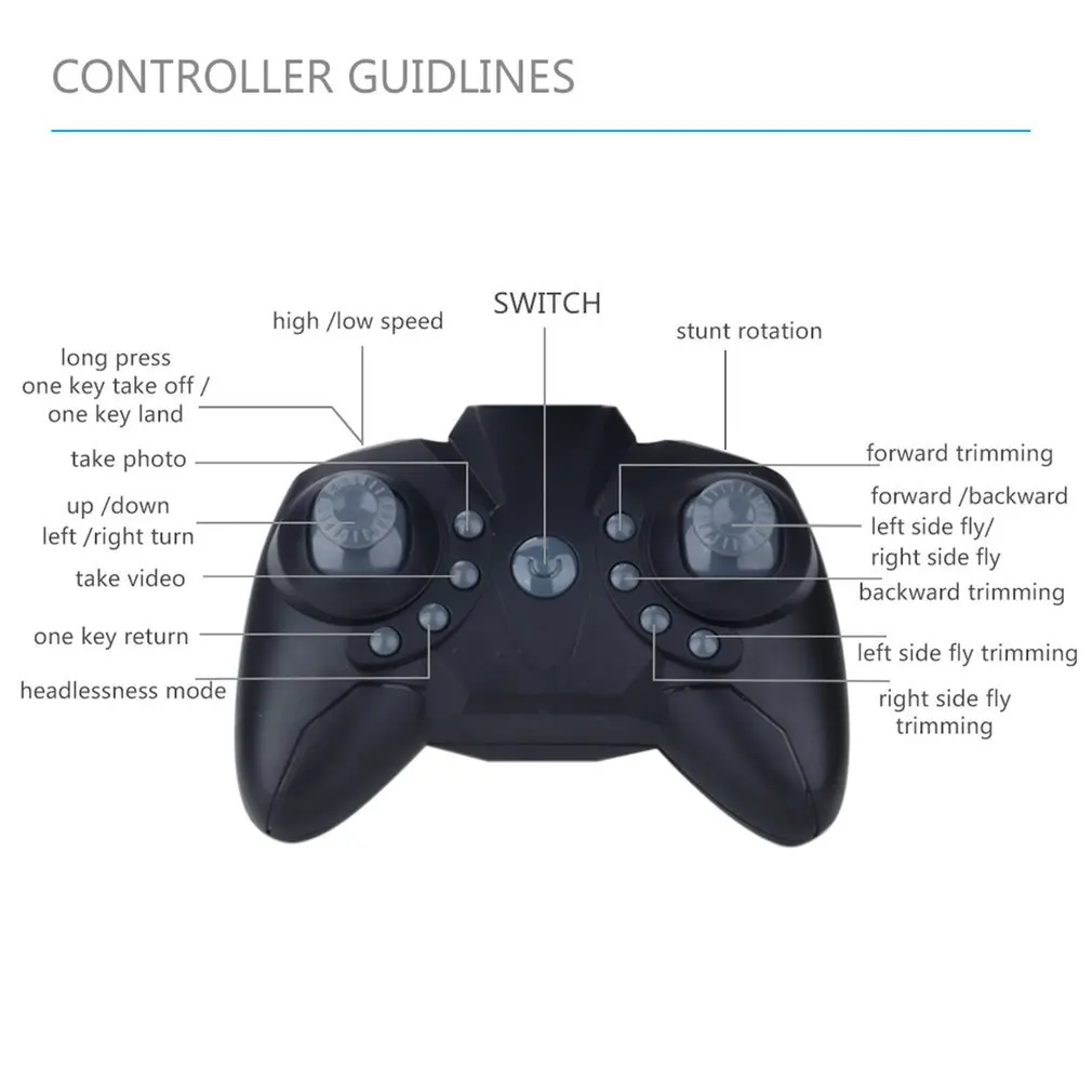 LF602 2.4G Mini FPV Foldable RC Quadcopter Drone Aircraft with 0.3MP Wifi Camera Gesture Selfie Altitude Hold