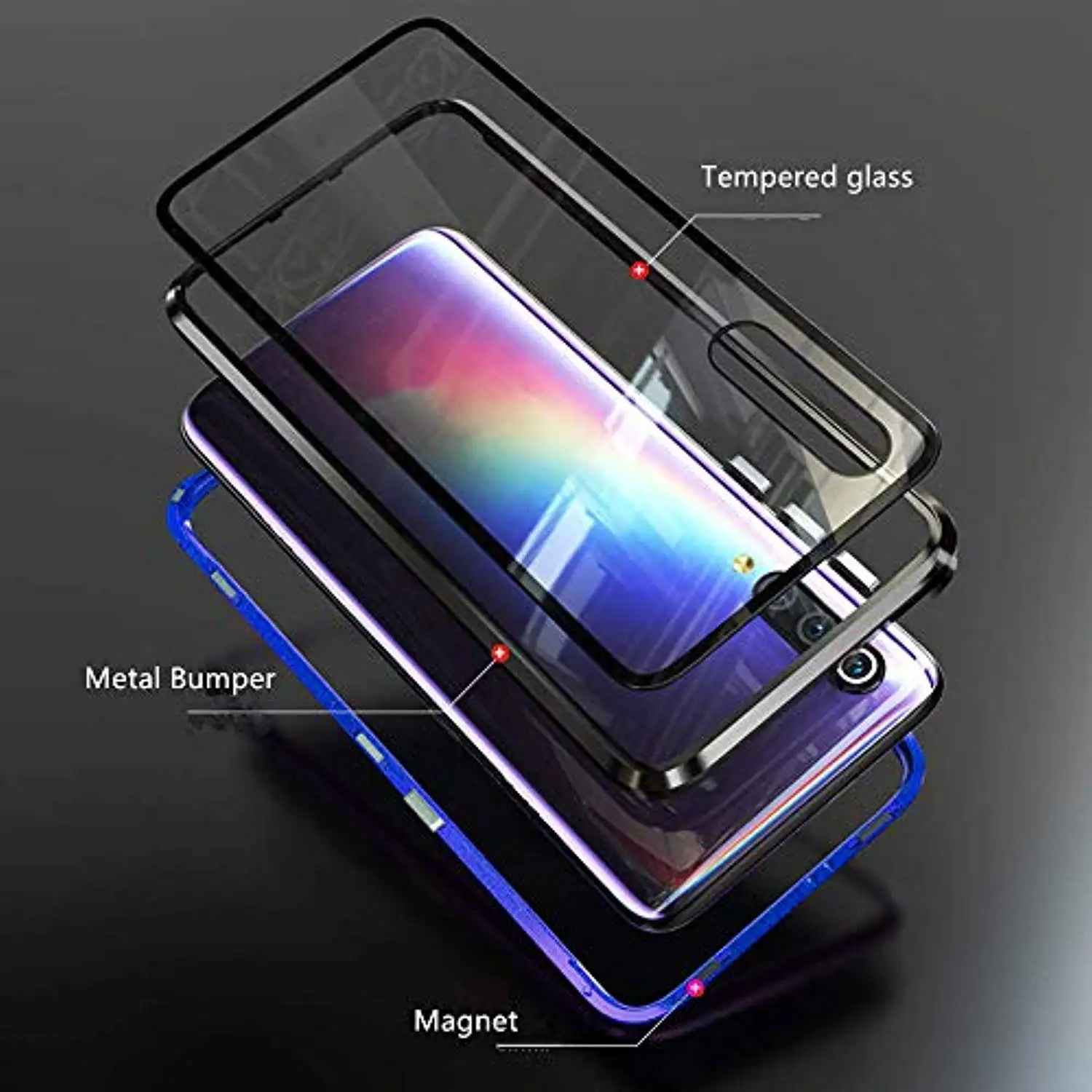 360 Полный магнитной задней Стекло чехол для телефона для XiaoMi 9 SE 9T Pro 8 A3 A2 6X RedMi Note 7 K20 7A крышка металлический бампер жесткий чехол