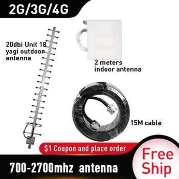 

700-2700mhz 20dbi yagi Outdoor Antenna WCDMA UMTS GSM LTE DCS 20dBi Gain Outside Yagi Antenna For Cell Phone Booster Repeater