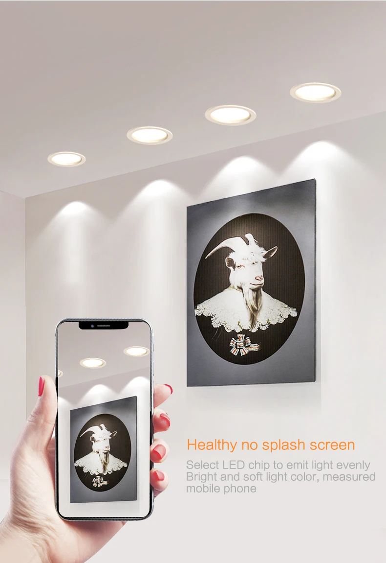 10PCS Waterproof LED Downligh 7W 9W 12W 15W 18W Recessed Round  LED Ceiling Lamp AC220V-240V LED Spot Lighting Indoor LED Lamp