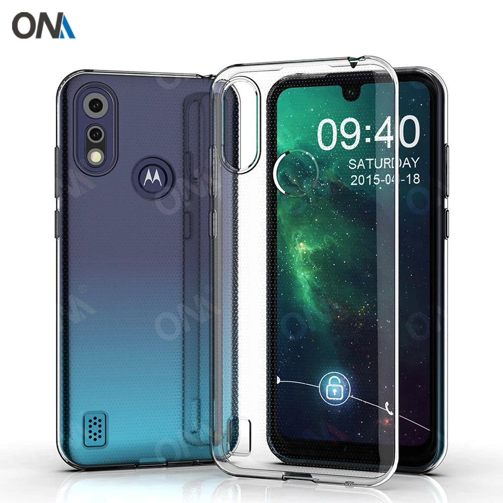 Чехол для Motorola Moto E6s 2020 TPU Силиконовый Прозрачный Бампер Мягкий чехол 6 1