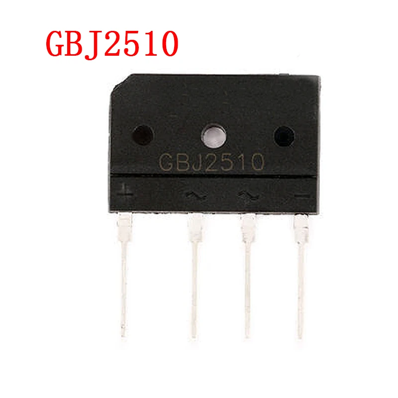 GBJ2510 (25A/1000В) импортный демонтаж плита плоский мостовой выпрямитель мост |