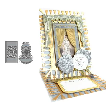 

JC Flower Greeting Card Frame Metal Cutting Dies DIY for Scrapbooking Dies Cut Handmade Stencil Craft Mold Mould Model Decor