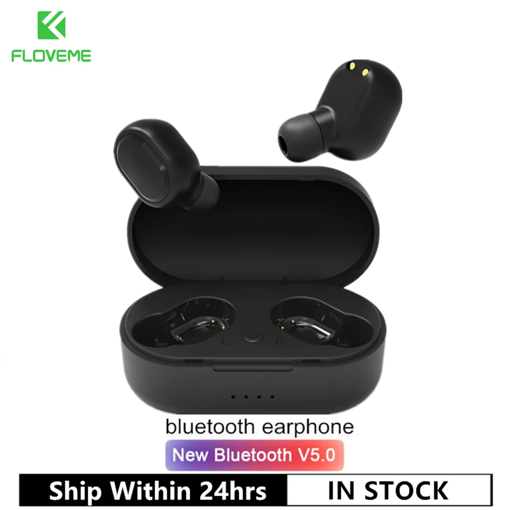 FIOVEME TWS Bluetooth Earphone 5 0 True Wireless Headsets With Mic Handsfree Earphone For xiaomi Redmi Earphone Stereo Earbuds