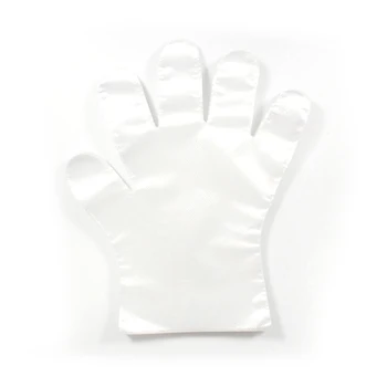 

TIOODRE 100PC Disposable Gloves Thickened Children Food Grade PEMaterial Transparent Plastic Film Durable Tear-Resistant New