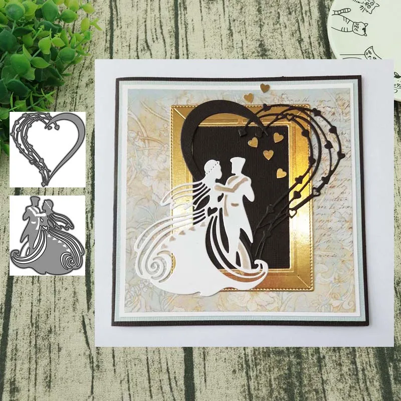 AddyCraft Новинка года металлические штампы вырезанные в форме сердца Свадебные ножи