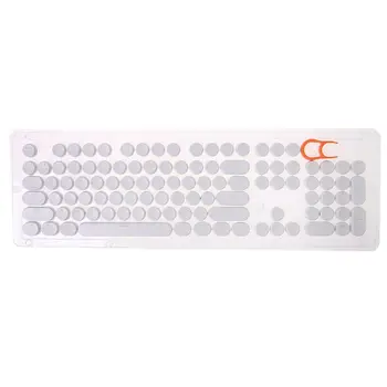 

104 Keys Retro Round Keycaps Double Shot DIY Steam Punk Steampunk Typewriter Keycaps for Backlit Classy Player Stylized