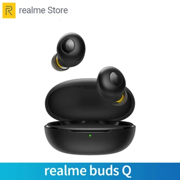 Перейти на Алиэкспресс и купить Realme Buds Q беспроводные наушники Bluetooth TWS 400mA зарядное устройство коробка Bluetooth 5,0 для realme X2 Pro X50 Pro 6 6i