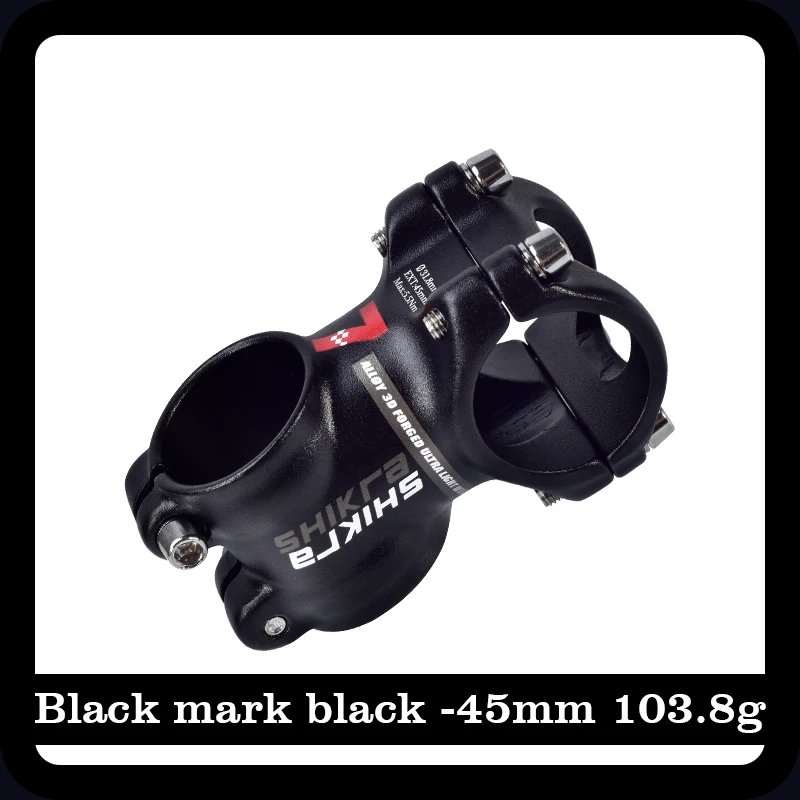 Black Red 45mm Велосипедный стержень 45 55 65 70 80 90 100 110 мм высокопрочный 7 градусов велосипед 31,8 мм руль для XC AM MTB Горный Дорожный велосипед - Цвет: Black Red 45mm