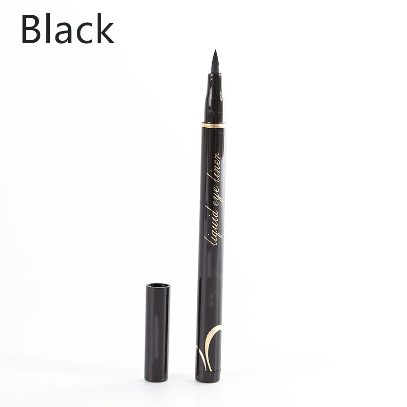 Black 1 шт. подводка для глаз жидкая ручка водостойкая долговечная быстросохнущая гладкая подводка для глаз Карандаш Макияж Красота Макияж инструмент - Цвет: Black