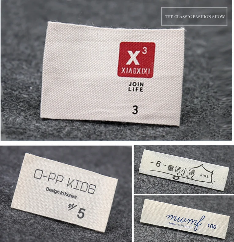 Custom Nähen etiketten/marke etiketten, Nach Kleidung Tags, Baumwolle Band label, Handgemachte label (MD56) – Detail 6
