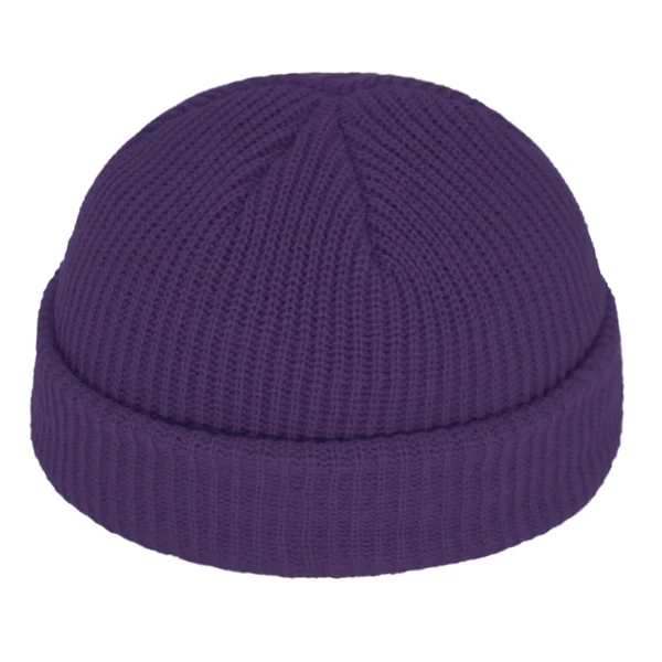 Короткие шапочки Skullies, мужские зимние шапочки, женские зимние шапки для мужчин, шапка s Miki Docker, шапка с черепом, женская вязаная шапка - Цвет: purple