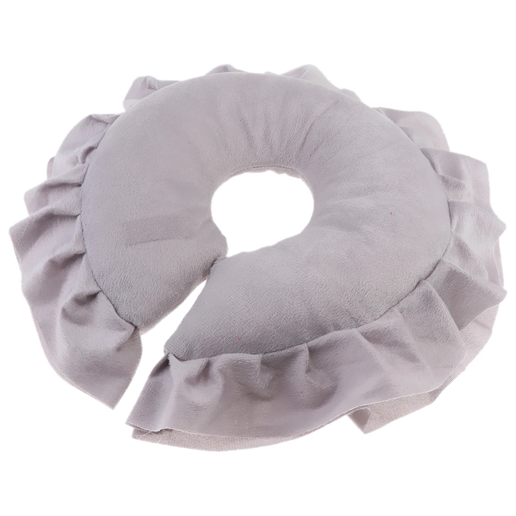 Silver Gray Soft SPA Massage Cloth Face Relax Cradle Cushion Pillow Pad Beauty Care Tool,Easy to Clean & Reusable