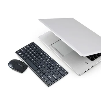 

2.4GHz Mini Slim Metal Wireless Keyboard and Mouse Kit For PC Laptop BK Teclado Mecanico Wireless Keyboard Laptop