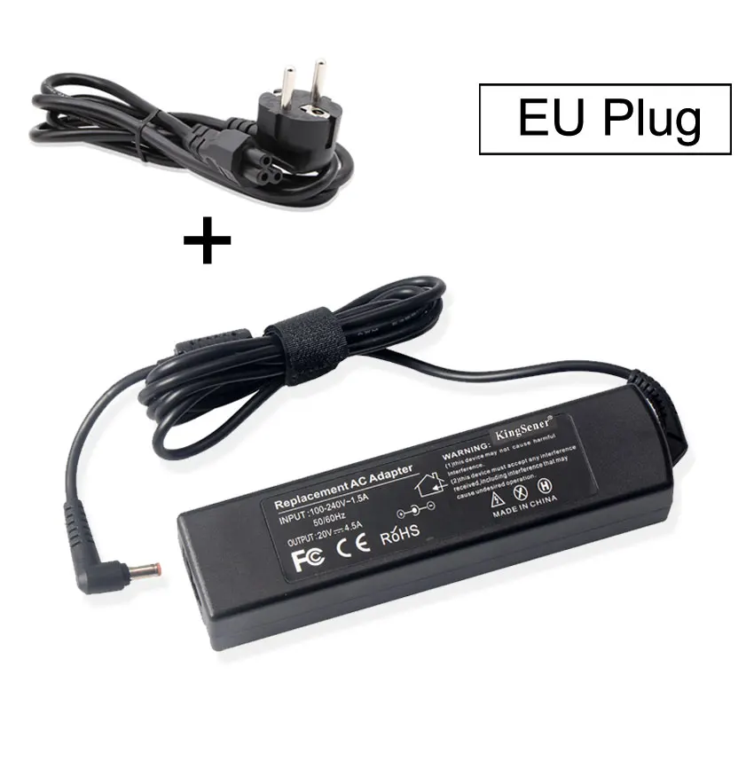 Kingsener 20V 4.5A AC Adapter Laptop Charger For Lenovo IdeaPad Z475 Z480 Z485 Z500 Z510 Z560 Z565 Z570 Z575 PA-1900-56LC - Цвет: Красный