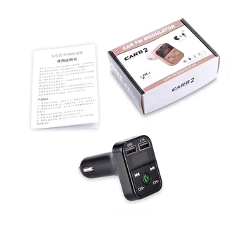 

Hot Universal Bluetooth 2.1 EDR Wireless FM Transmitter Radio Adapter Car Charger LED display hands-free Support USB disk TF car