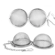 1000 шт заварочный чайник из нержавеющей стали, сетчатый ситечко для заварки чая, наполнитель шарикового Ситечка 5 см DHL