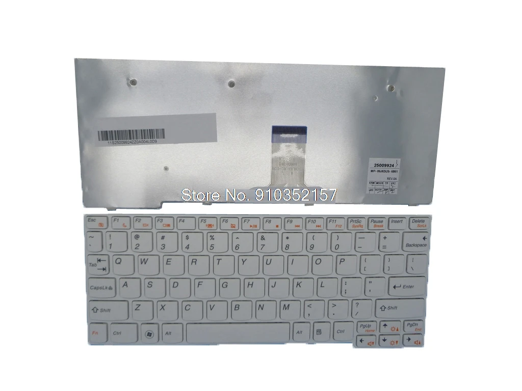 Laptop Keyboard For Lenovo S10-3S English US 25009924 MP-09J63US-6861 T1S-US New