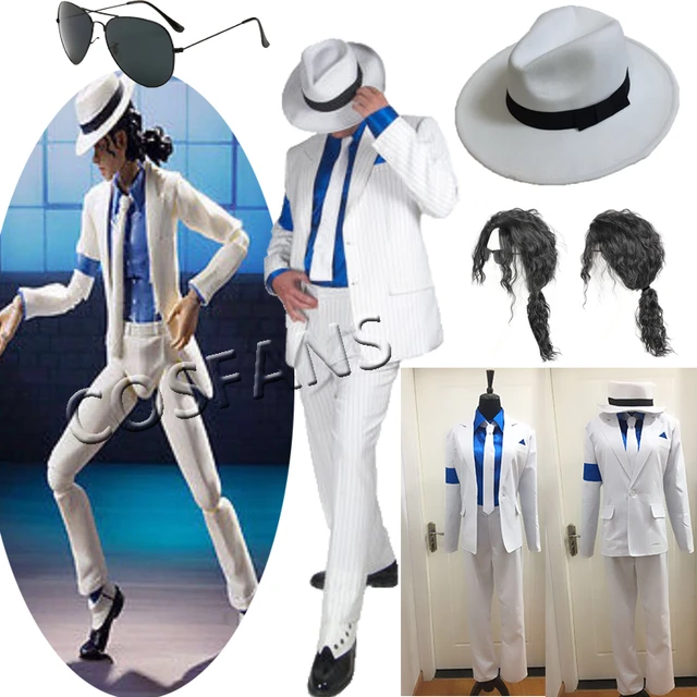Michael Jackson Smooth Criminal Suit Uniform Men's Cosplay Costume set