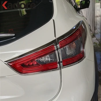 

For Nissan qashqai 2019 2020 For Rogue Sport SUV 2020 2021 Chrome Rear Light Cover Trim Tail Lamp Frame Accessories Car Styling