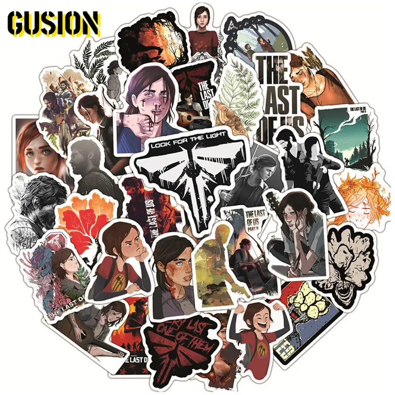 

10/30/50pcs/Pack Cool The last of us Game Stickers Bicycle Skateboard Guitar Car Laptop Anime Sticker Waterproof Kid Stikers Toy