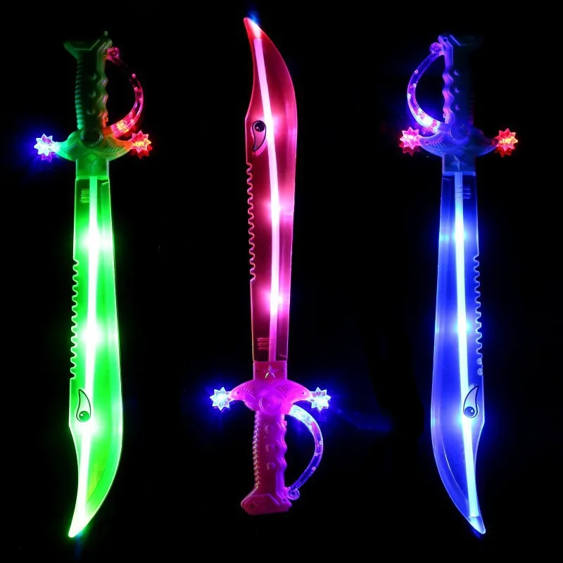 

Yiwu Cartoon Children Plastic Shark Shining Flash Sword Shining CHILDREN'S Toy