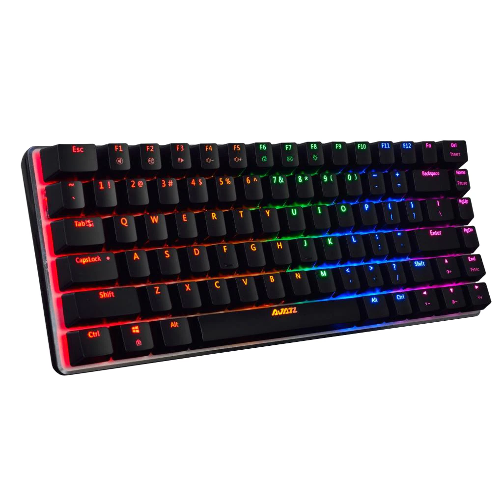 Ajazz AK33 Mechanical Wired RGB LED Backlight Gaming Keyboard for PC Game with Blue Switches