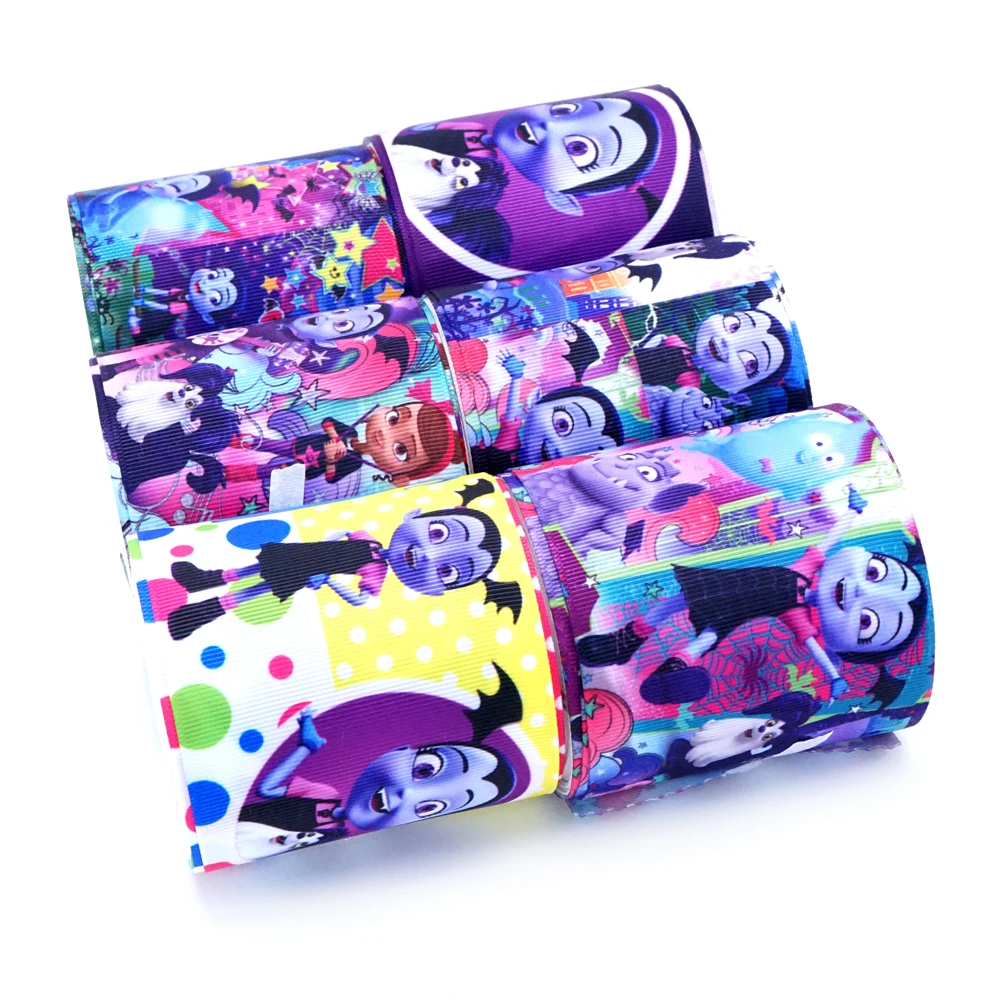 50 ярдов мультфильм напечатанный grosgrain ленты 32120