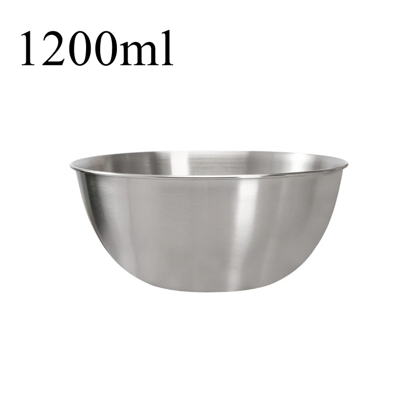 1200ML 3 шт. 304 миски для смешивания из нержавеющей стали, Набор чашек для хранения, набор кухонных салатников, аксессуары для приготовления выпечки со шкалой - Цвет: 1200ML