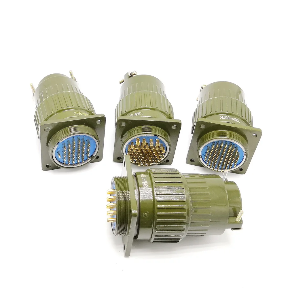 

YP36 Aviation plug socket Y36M-4/14/16/19/36/50/65 TK servo motor connector fast snap type