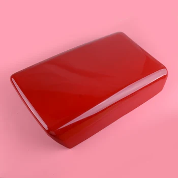 

DWCX ABS Red Car Center-Console Armrest Handrail Storage Box Cover Trim Cap Fit For Tesla Model 3 2018 2019