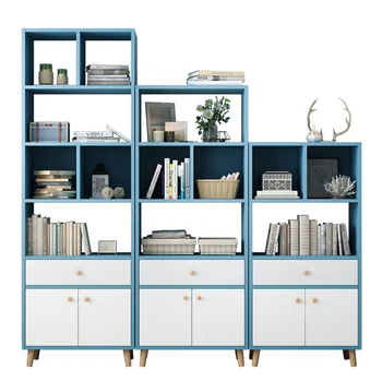 

Nordic Bookshelf Shelf Flooring Living Room Bedroom Simple Student Bookshelf Storage Simple Household Combination Small Bookcase