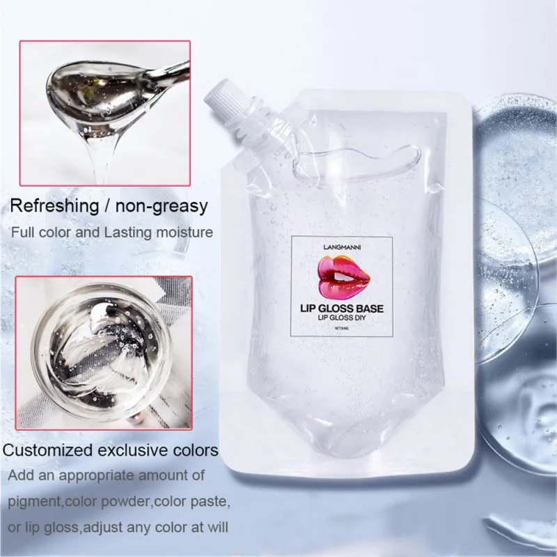 DIY Clear Lip Gloss Base gel Oil DIY Moisturizing Lipstick Material Base Gel for Lip Gloss Base Handmade Lip Balms Makeup