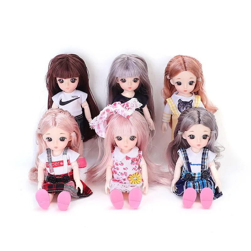 13 подвижных шарнирных кукол 16 см 1/12 Bjd модные куклы принцессы с платьем и обувью