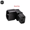 10A 3Pin IEC Connector Down UP 90 Angled IEC 320 C14 Male to C13 Female Power Adapter AC Plug for LCD LED wall Mount TV ► Photo 2/6