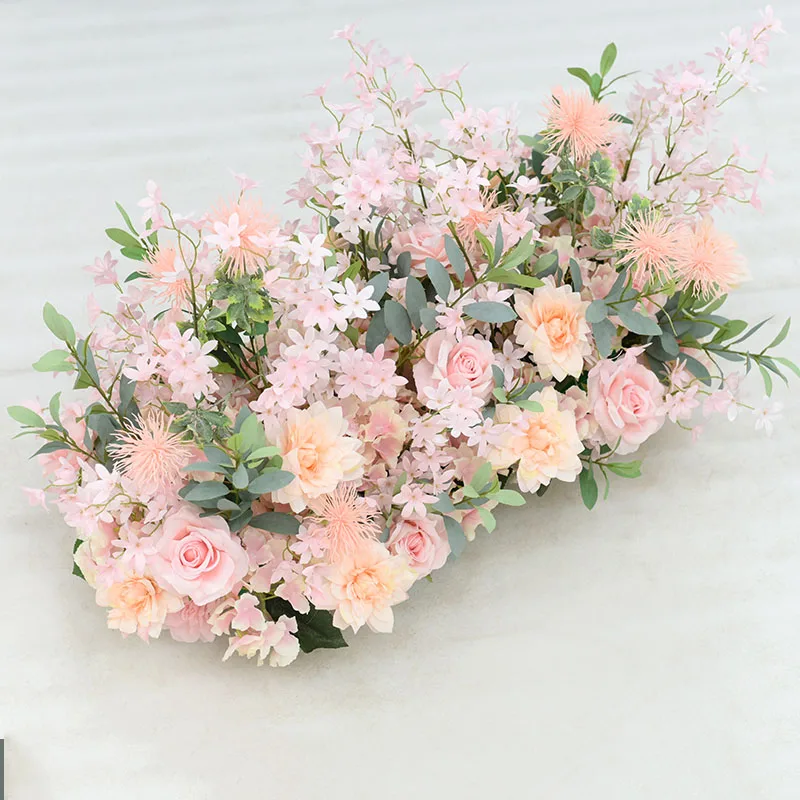 Arreglo de flores artificiales FONDO DE BODA arco Decoration de pared de flores DIY boda camino de dirección boda