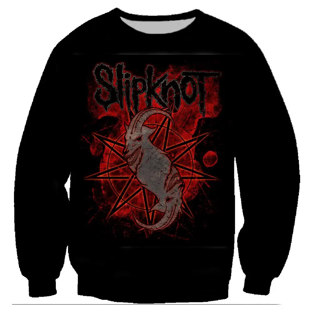 04 Slipknot Harajuku рок толстовки 3D печать унисекс пуловер толстовки с длинным рукавом Crewneck уличная толстовка одежда Sudaderas - Цвет: 04