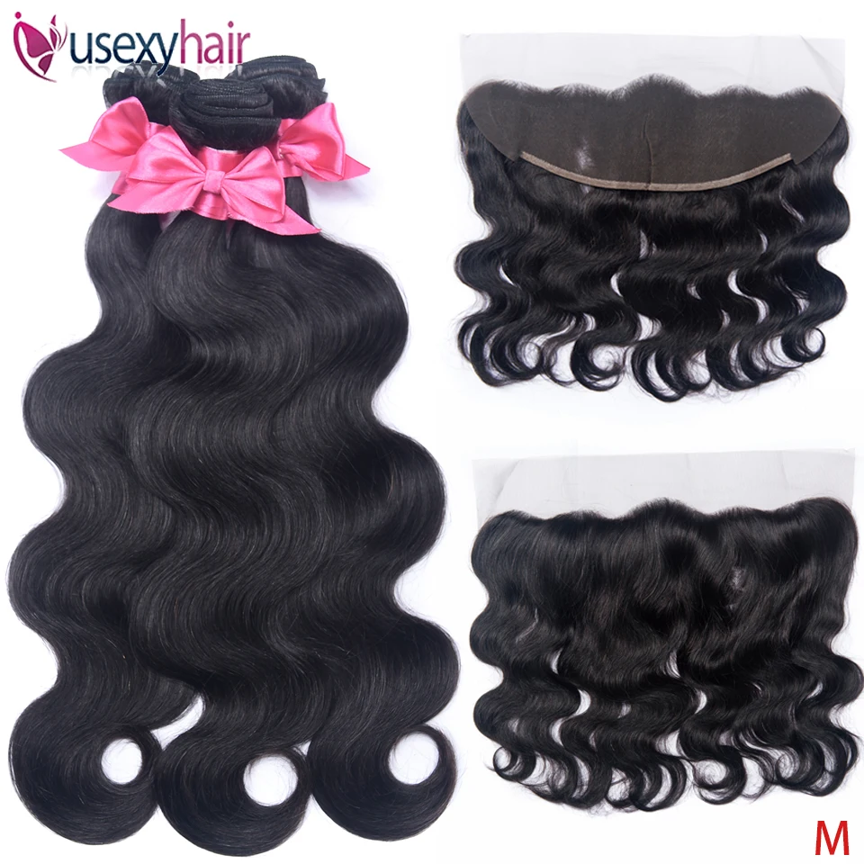 

Brazilian Hair Weave Bundles Body Wave Bundles With Frontal Human Hair 3 Bundles With Closure Frontal Hair Extension