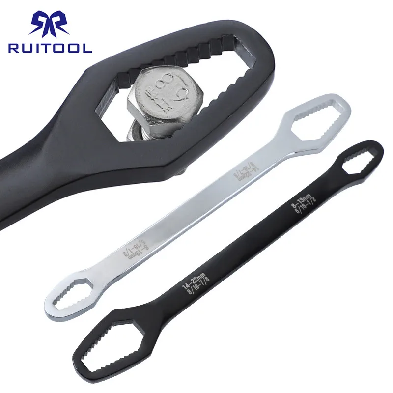 

1Pcs Double-Head Universal Wrench 8-22 Ratchet Spanner CR-V Steel Nuts Key Set Hand Tools for Repair Car Bicycle Motomobile