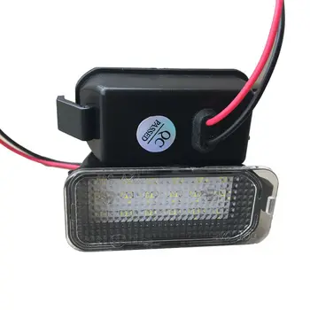 

Car License Plate Light Auto Exterior 1 Pair LED Number For Ford Fiesta S-MAX C-MAX Kuga Mondeo 6000K 2835SMD