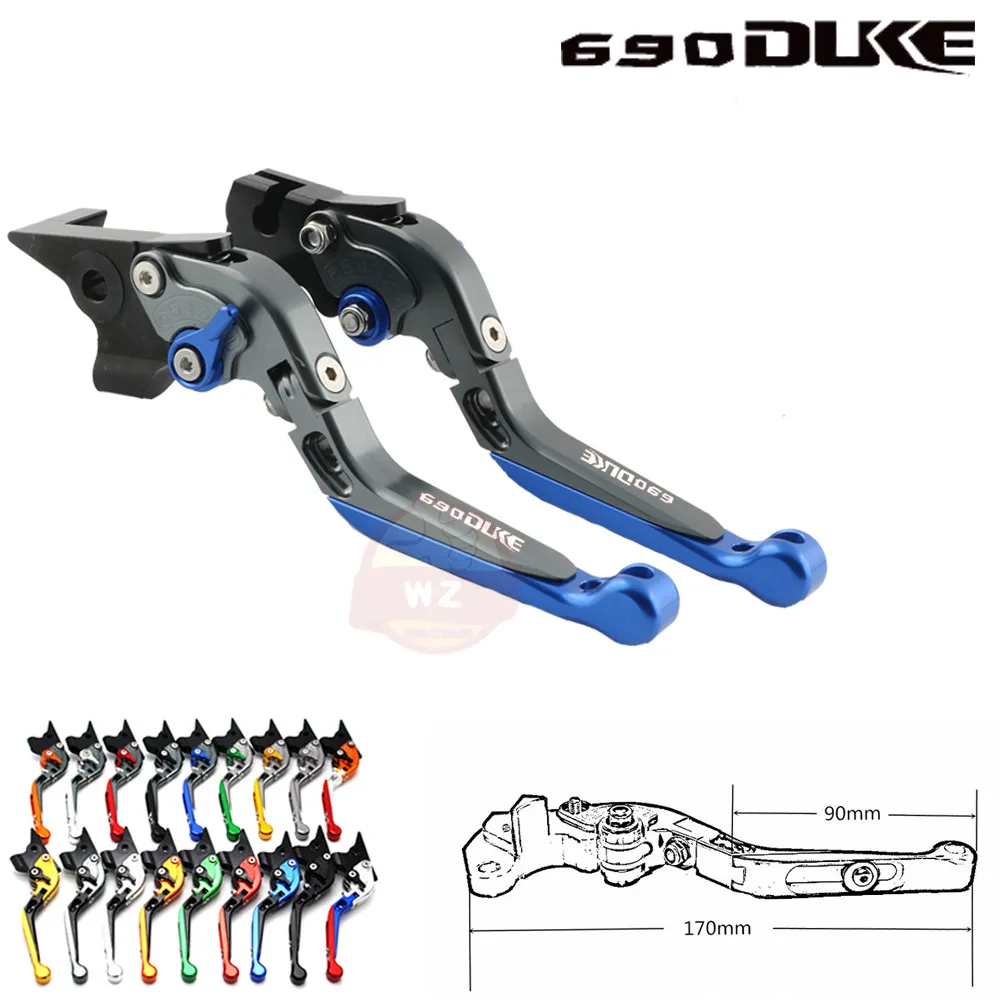 

For KTM 690 DUKE R 690 DUKER 2014-2017, 2016 2015 Motorcycle Extendable Folding CNC Adjustable Motorcycle Clutch Brake Levers