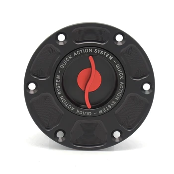 

Motorcycle Racing FUEL TANK CAPS Black Red For Aprilia RSV 1000 2003 Mille RSV1000 1998-2003 Shiver 750 2007-2013 TUONO 03-04